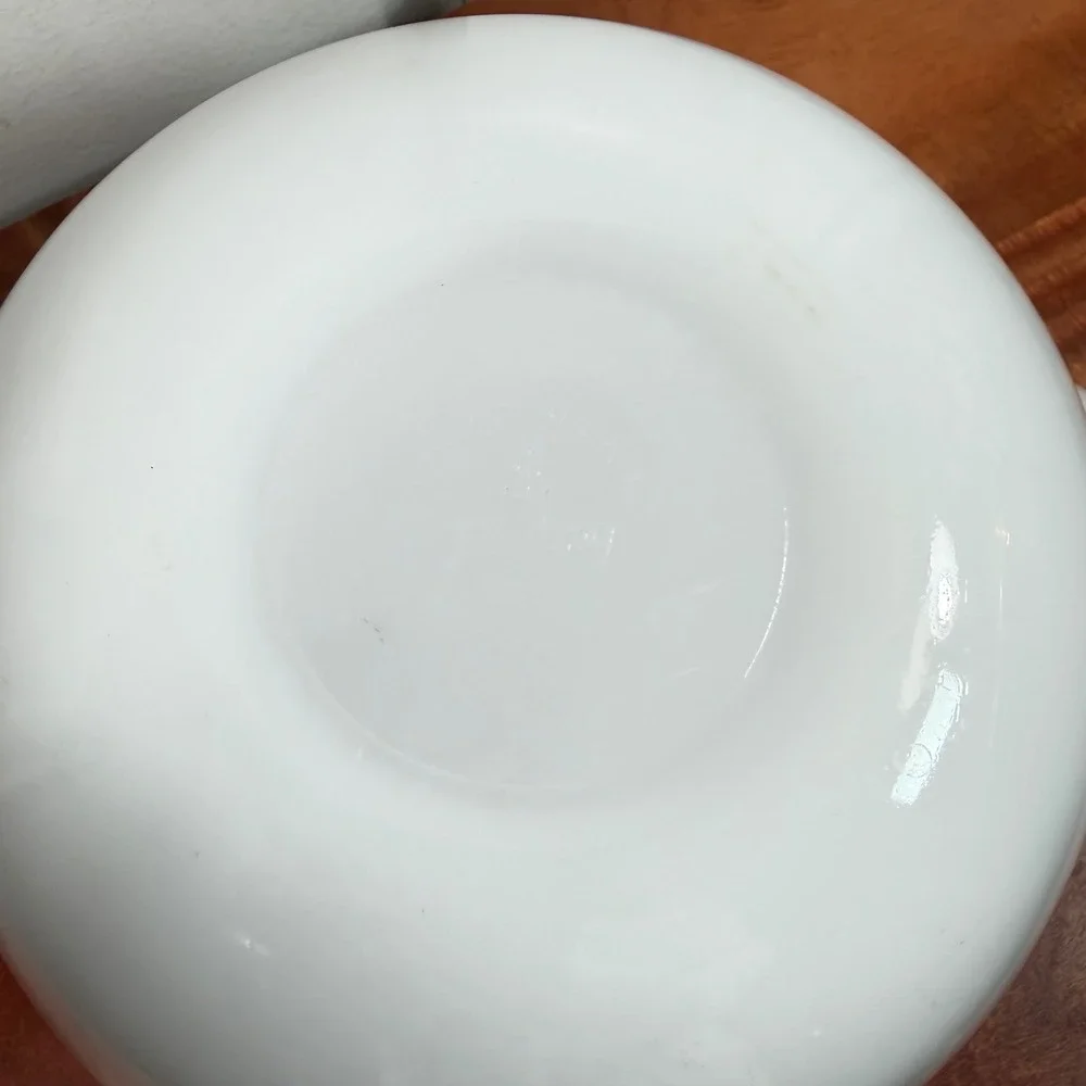 Vintage Fire-King Summerfield Fruit Milk Glass Mixing Bowl Anchor Hocking 1.5 Qt